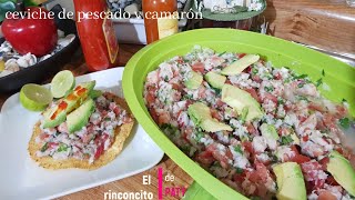 El mejor ceviche de pescado y camarón [upl. by Tunk]