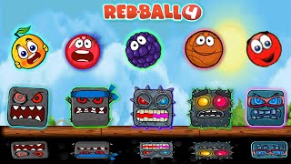 Red Ball 3 Vs All Balls Vs Spike Battle All level Boss Battle Gameplay [upl. by Nele]