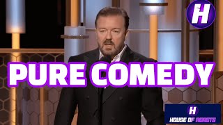 Ricky Gervais – 2020 Golden Globes Uncensored HD [upl. by Hernandez521]