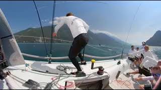 Melges 32 strong wind gybing technique  mexican [upl. by Eidaj]