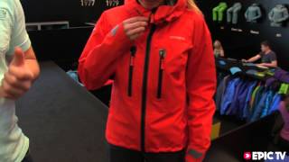 Snow Gear Preview 2014 Norrøna Womens Trollveggen Jacket at ISPO 2013 [upl. by Alleoj]