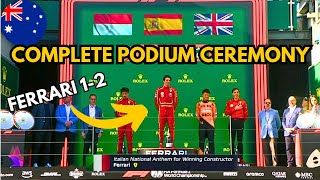 Formula 1  Australian Grand Prix 2024  Podium Anthem [upl. by Yrrah]