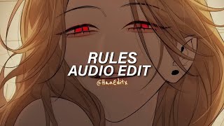 Rules  Doja Cat Edit Audio [upl. by Swayder448]