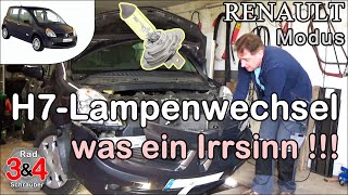 H7 Lampenwechsel  Irrsinn beim Renault Modus [upl. by Gwendolen]