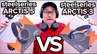 SteelSeries Arctis 3 VS Arctis 5 Gaming Headsets WHO WINS [upl. by Medora]