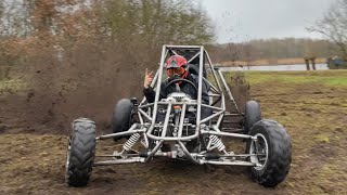 Homemade CBR1000 CrosskartBuggy first test drive [upl. by Efal]