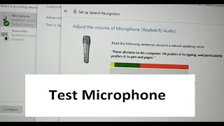 how to test a microphone working or not sound recording or not [upl. by Eidnil]