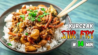 Najlepszy kurczak SŁODKO KWAŚNY jaki zjesz  STIR FRY [upl. by Eriam]