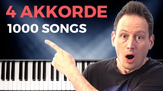 4 einfache Akkorde lernen  tausende Songs spielen [upl. by Barney]