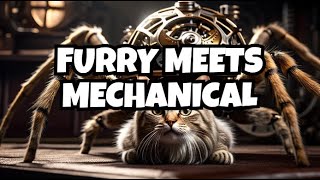 Cats meet Mechanical Spider [upl. by Kennie969]