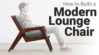 How to Build a Lounge Chair  Woodworking Plans Available [upl. by Aizirk]