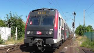 Z50000 NAT Z8800 Z20900  A la gare de Cernay  RER ligne C et Transilien ligne H [upl. by Amaryllis]