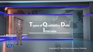 Types of Qualitative Data Interview  Research Methods in Education  EDU407Topic180 [upl. by River]