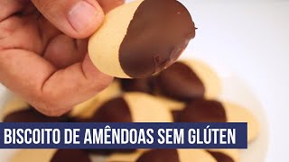 Delicioso biscoito de amêndoas  Sem glúten  Gustavo Mota [upl. by Seuqirdor261]