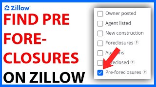 How to Find Pre Foreclosures on Zillow [upl. by Haliek]