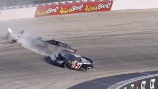 Elliott Sadler and Drew Herring crash at Dover [upl. by Notrem]