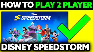 How To Play 2 Player in Disney Speedstorm Nintendo Switch 2024  Step by Step [upl. by Nauqyt]