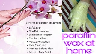 how to make paraffin wax at homeparaffin spa treatment at home [upl. by Aihtnamas]