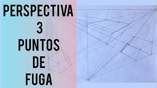 Como dibujar en PERSPECTIVA a 3 puntos de fuga [upl. by Sitnerp320]