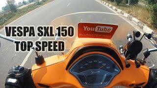 Vespa SXL 150 Top Speed [upl. by Anin222]