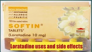 Loratadine tablets uses and side effects Hindiurdu [upl. by Nahtal]