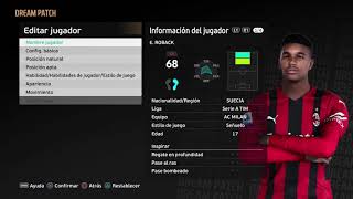 Pes 2021 Emil Roback AC Milan Versión Sider y CPK [upl. by Jarin487]