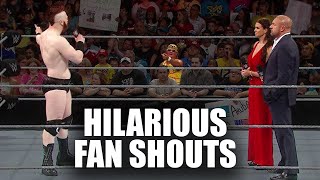 20 Minutes Of Hilarious Fan Shouts At Wrestling Shows [upl. by Ydnec150]