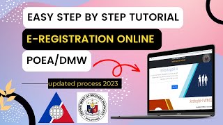 PAANO MAG REGISTER SA POEADMW EREGISTRATION ONLINE NEW SYSTEM 2023  Ractisfy [upl. by Irrehs]