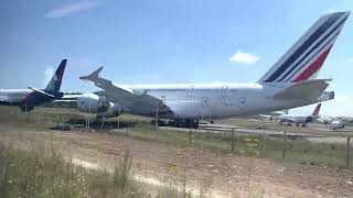 Tarbes Lourdes Airport August 2022 Airplanes in storage since the Covid19 pandemic [upl. by Singhal]