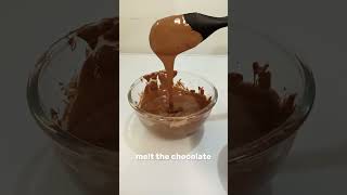 how to make chocolate ganacheonly 2 ingredients [upl. by Aihsenat605]