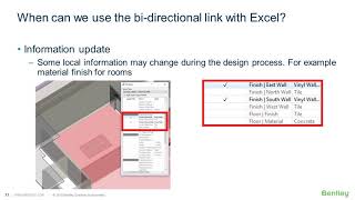 AECOsim Building Designer bidirectional link with Excel [upl. by Ahsiryt620]