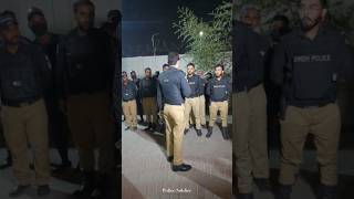 SHO briefing ❤️  sindhpolice police shorts karachi [upl. by Arahc]