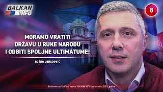 INTERVJU Boško Obradović  Moramo vratiti državu narodu i odbiti spoljne ultimatume 6122023 [upl. by Klein]