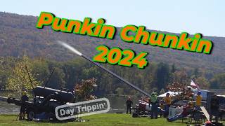 Pumpkins FLYING EVERYWHERE at Punkin Chunkin  Day Trippin [upl. by Annig731]