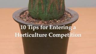 Tips for Entering a Horticulture Competition [upl. by Ettenyl]