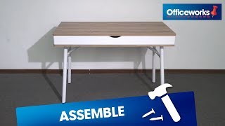 Willow Desk Assembly Instructions [upl. by Naerol23]