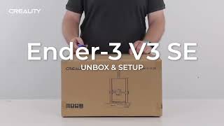 Creality Ender3V3 SE Unboxing and First Printing [upl. by Rossner853]