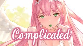 Nightcore  Complicated  Lyrics [upl. by Lissie643]