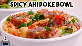 Spicy Ahi Poke Bowl RECIPE [upl. by Ardnuahsal]