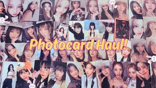 KPop Photocard Haul 6 a lot of GIDLE LE SSERAFIM ITZY [upl. by Jaal140]