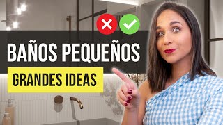 ✅Haz Esto en BAÑOS PEQUEÑOS 🔥 Tips para hacer de que un baño pequeño parezca más grande y elegante [upl. by Poirer]