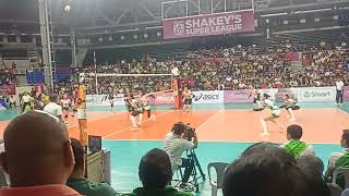 Shakeys Super League 2024 National University Lady Bulldogs VS De La Salle Lady spikers set3 [upl. by Hawker143]