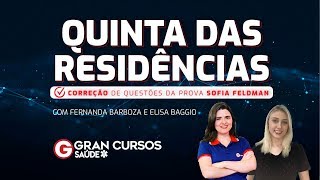 Quinta das Residências  Correção questões da prova Sofia feldman [upl. by Leviralc960]