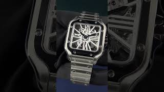 CARTIER SANTOS DE CARTIER L SKELETON DIAL 2022 [upl. by Debbi]