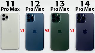 iPhone 11 Pro Max vs 12 Pro Max vs 13 Pro Max vs 14 Pro Max Speed Test in 2023  Ultimate Showdown [upl. by Nadler]