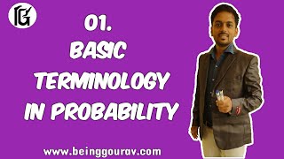 1 Basic Terminology in Probability in Hindi by BeingGouravcom [upl. by Kramnhoj]