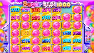 INSANE WIN ON SUGAR RUSH 1000 MY MAX WIN [upl. by Yelda]