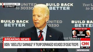 Biden Unleashes Wrath on Trump amp His Conspiracy Theorists [upl. by Fromma]