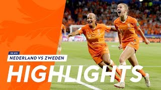 Highlights OranjeLeeuwinnen  Zweden 372019 WK 2019 [upl. by Adnoluy10]