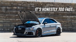 HOW FAST IS A STAGE 2 TUNED AUDI RS3 [upl. by Accire]